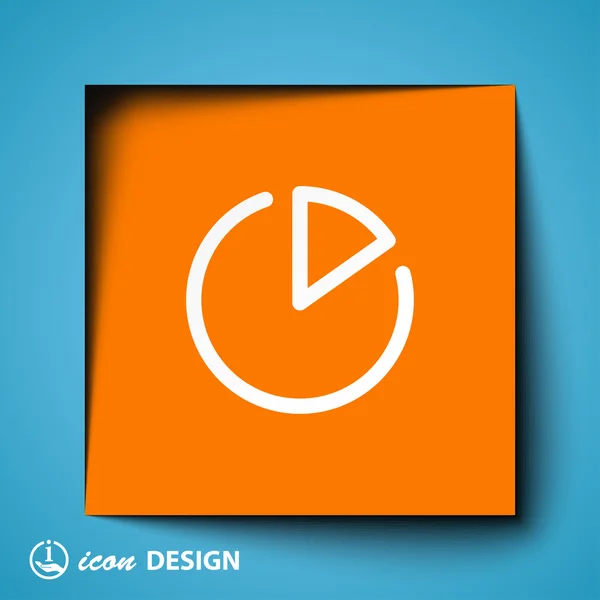 Icono gráfico circular — Archivo Imágenes Vectoriales