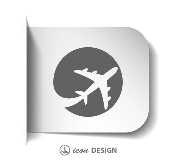 Airplane icon — Stock Vector