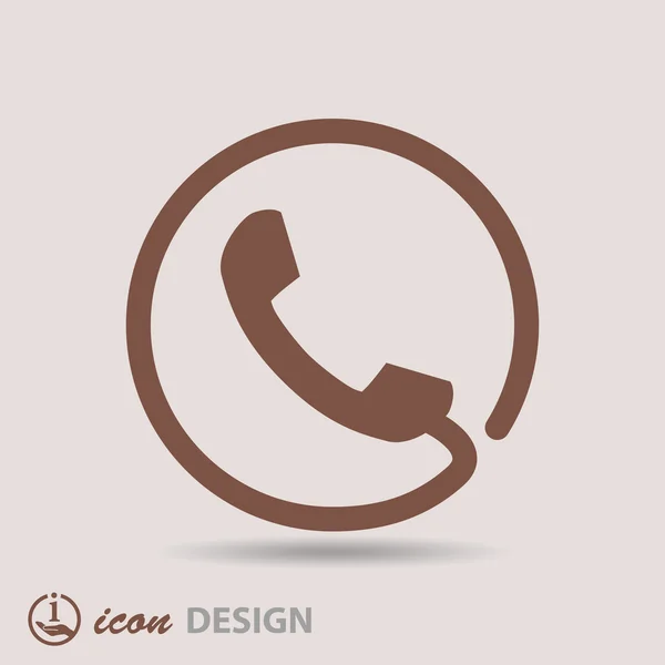 Telefoonpictogram — Stockvector