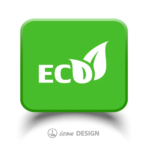 Иконка "Eco leaves" — стоковый вектор