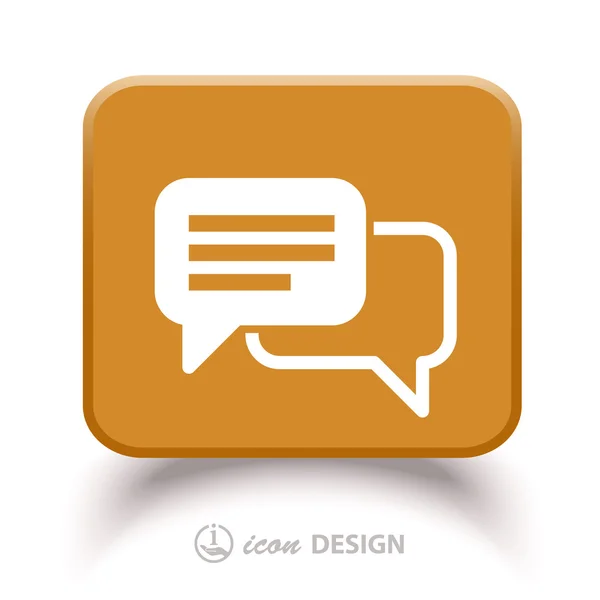 Message or chat icon — Stock Vector