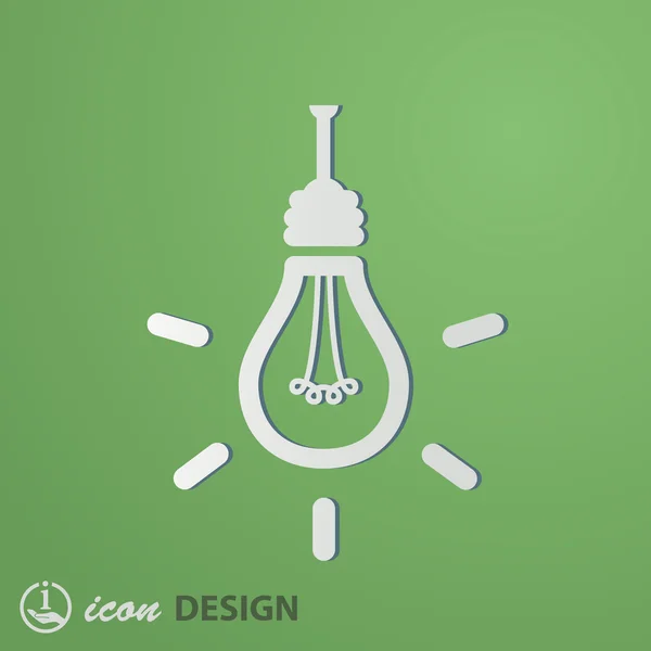 Light bulb icon — Stock Vector