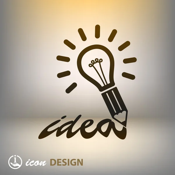 Light bulb icon — Stock Vector