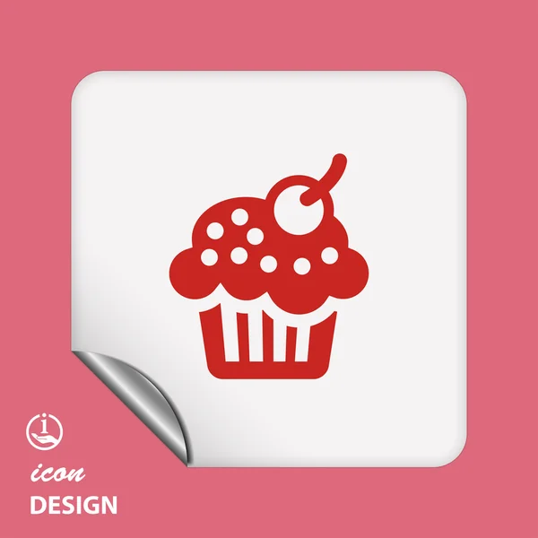 Pictograph van cake — Stockvector