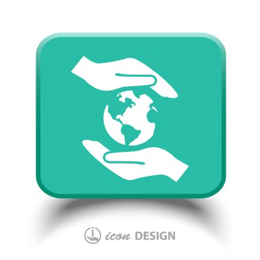 Ellerin simgesinde Küre