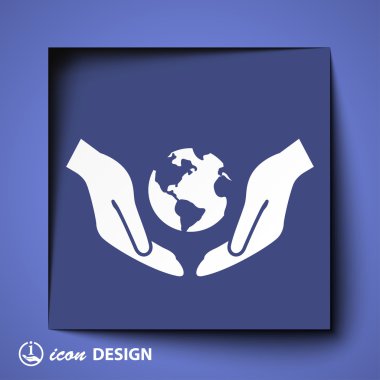 Ellerin simgesinde Küre