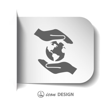 Ellerin simgesinde Küre