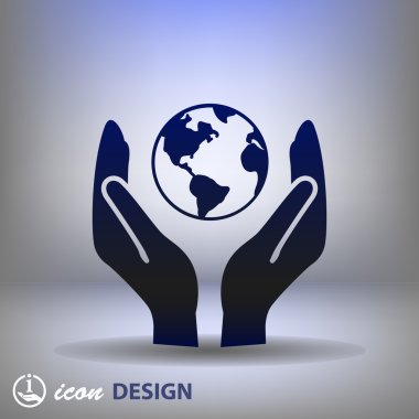 Ellerin simgesinde Küre