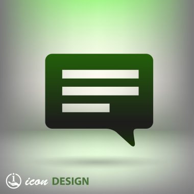 ileti veya sohbet simgesi