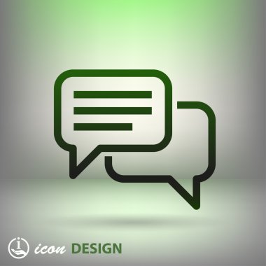 ileti veya sohbet simgesi