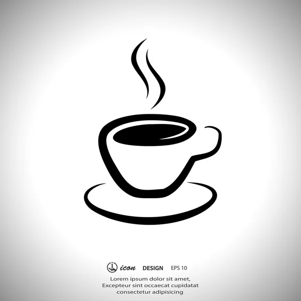 Koffiecup Icoon — Stockvector