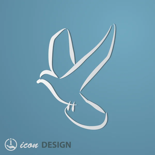 Icône oiseau — Image vectorielle