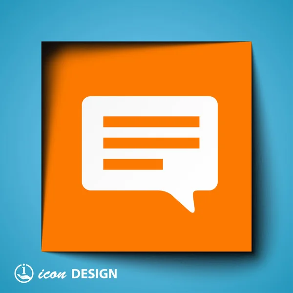 Message or chat icon — Stock Vector