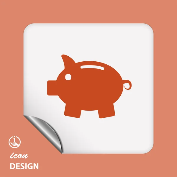 Moneybox icono — Vector de stock