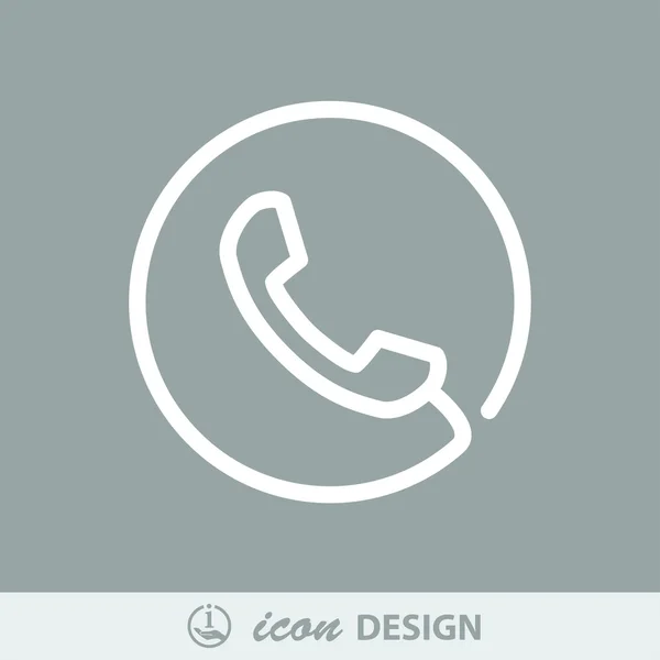 Telefoonpictogram — Stockvector