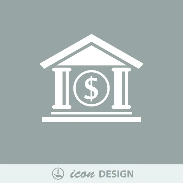 Icona di banca — Vettoriale Stock