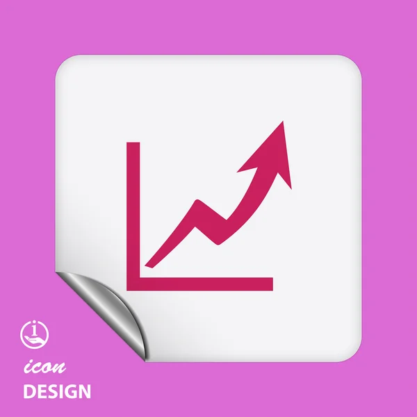 Graph icon — Stock Vector