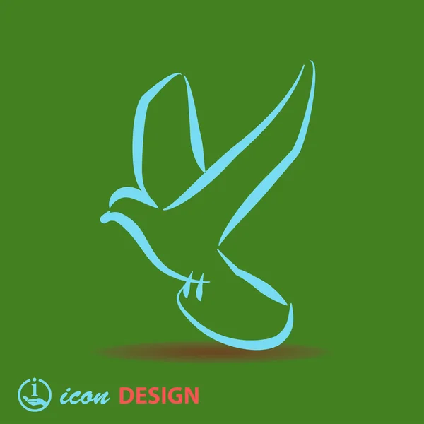 Icône oiseau — Image vectorielle