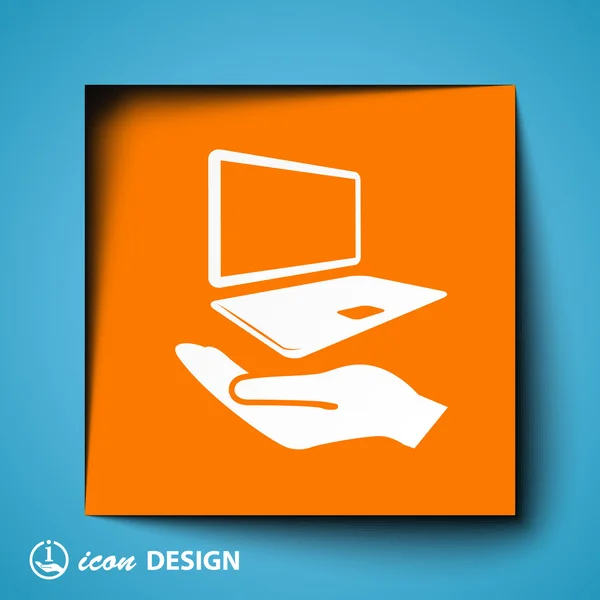 Computer icon — Stock Vector