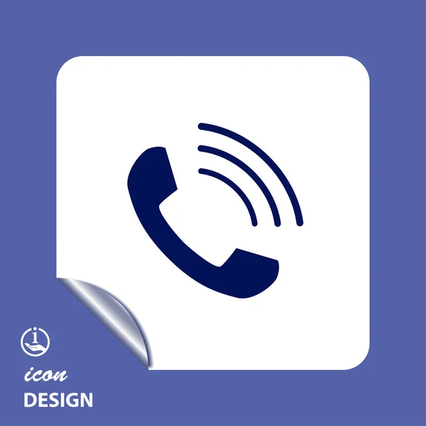 Icono de teléfono — Vector de stock