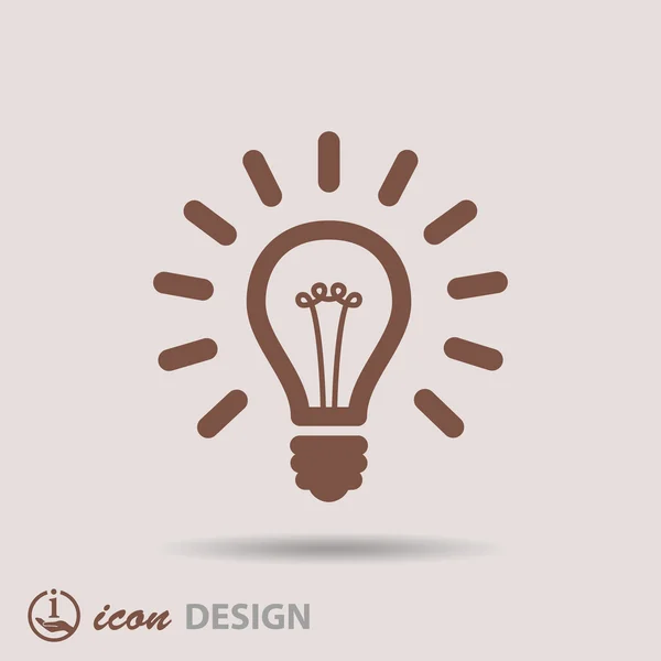 Light bulb icon — Stock Vector