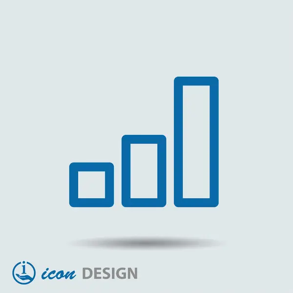 Business graph icon — Stock Vector