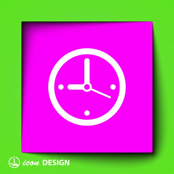 Icono del reloj — Vector de stock