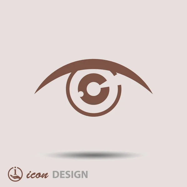 Pictograph van oog — Stockvector