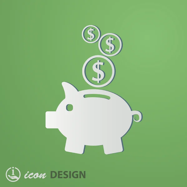 Moneybox icono — Vector de stock