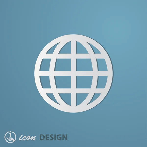 Globe-icoon — Stockvector