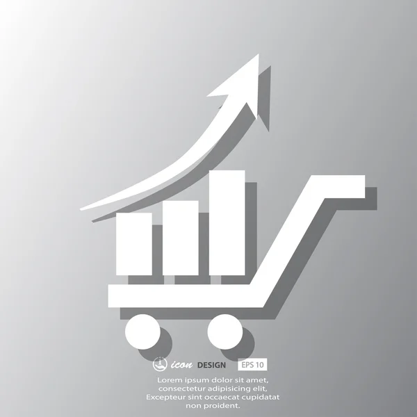 Iş grafik simgesi — Stok Vektör