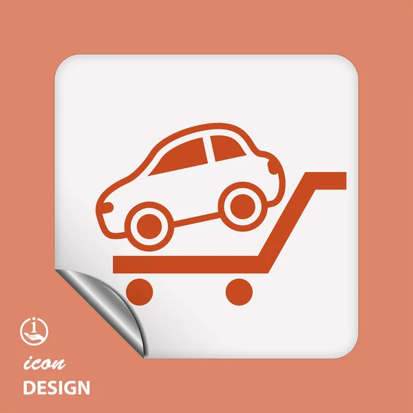 Auto pictogram — Stockvector