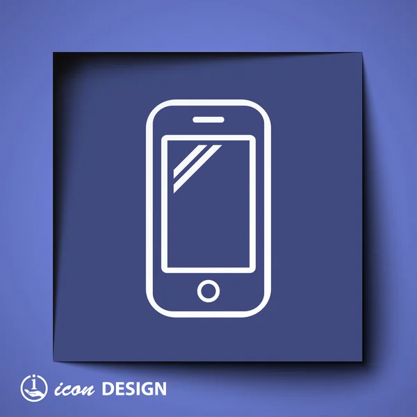 Icono del teléfono móvil — Archivo Imágenes Vectoriales