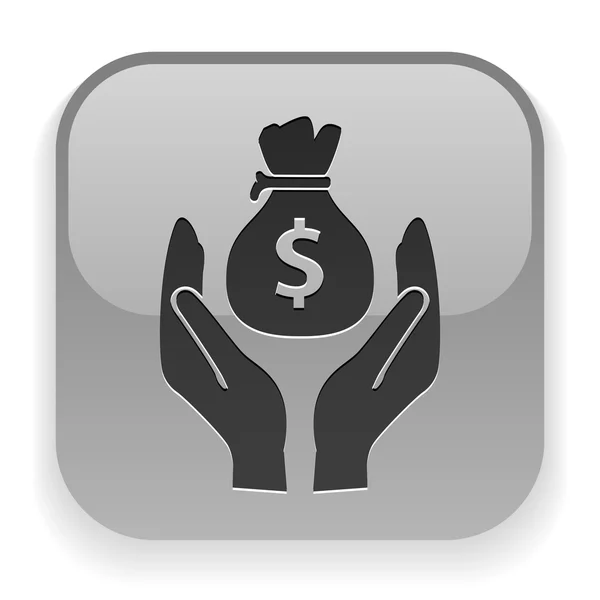 Dinero en manos — Vector de stock