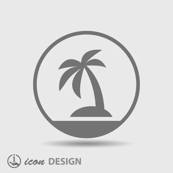 Icono de isla — Archivo Imágenes Vectoriales