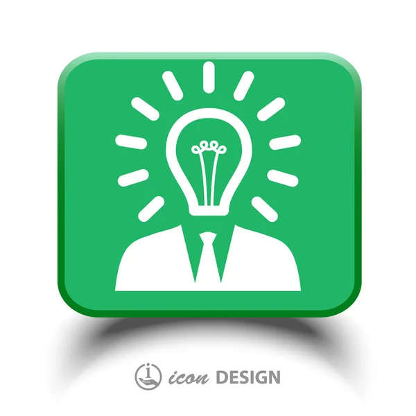 Light bulb icon — Stock Vector