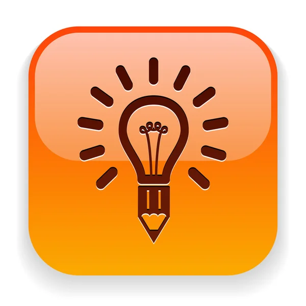 Light bulb icon — Stock Vector