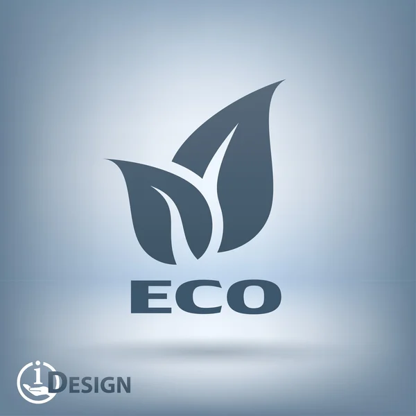 Icono ecológico — Vector de stock