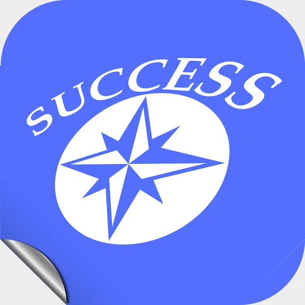 Pittogramma del successo — Vettoriale Stock