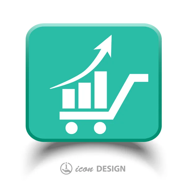 Ícone gráfico — Vetor de Stock