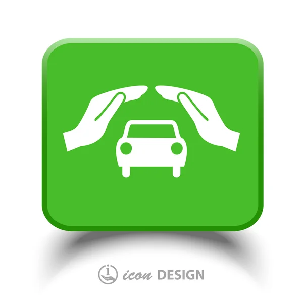 Icono del coche — Vector de stock