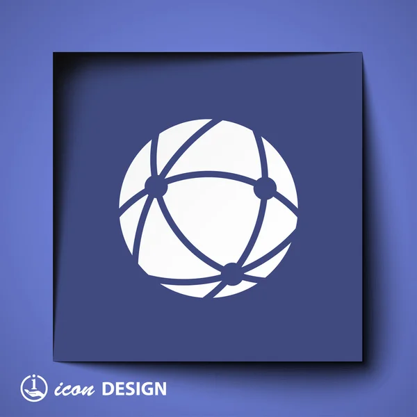 Icône Globe — Image vectorielle