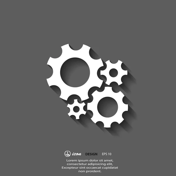 Gears icon — Stock Vector