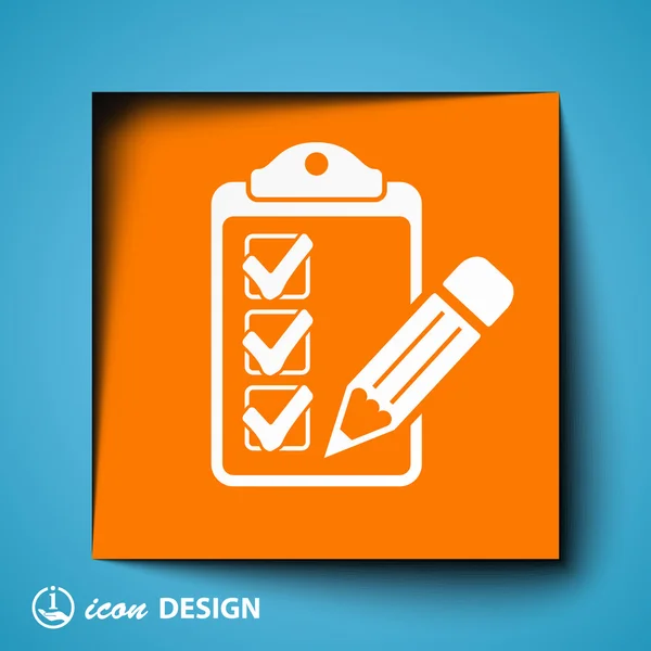 Checklist icon — Stock Vector