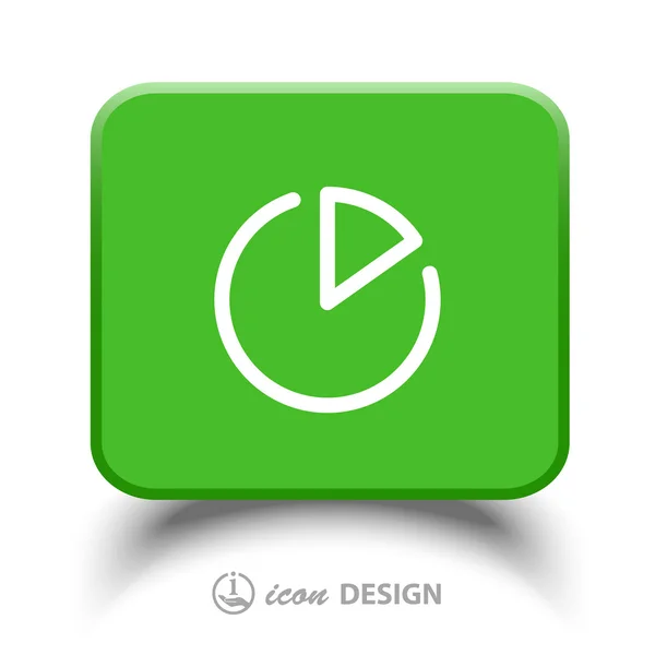 Icono gráfico circular — Archivo Imágenes Vectoriales
