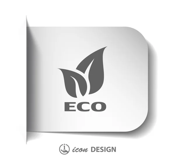 Значок eco — стоковый вектор