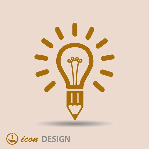 Light bulb icon — Stock Vector