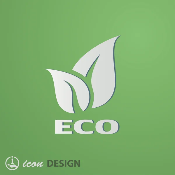 Icono ecológico — Vector de stock