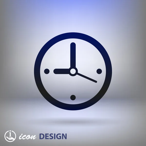 Icono del reloj — Vector de stock