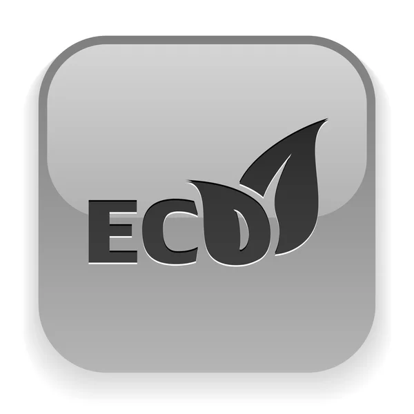 Eco bladeren pictogram — Stockvector